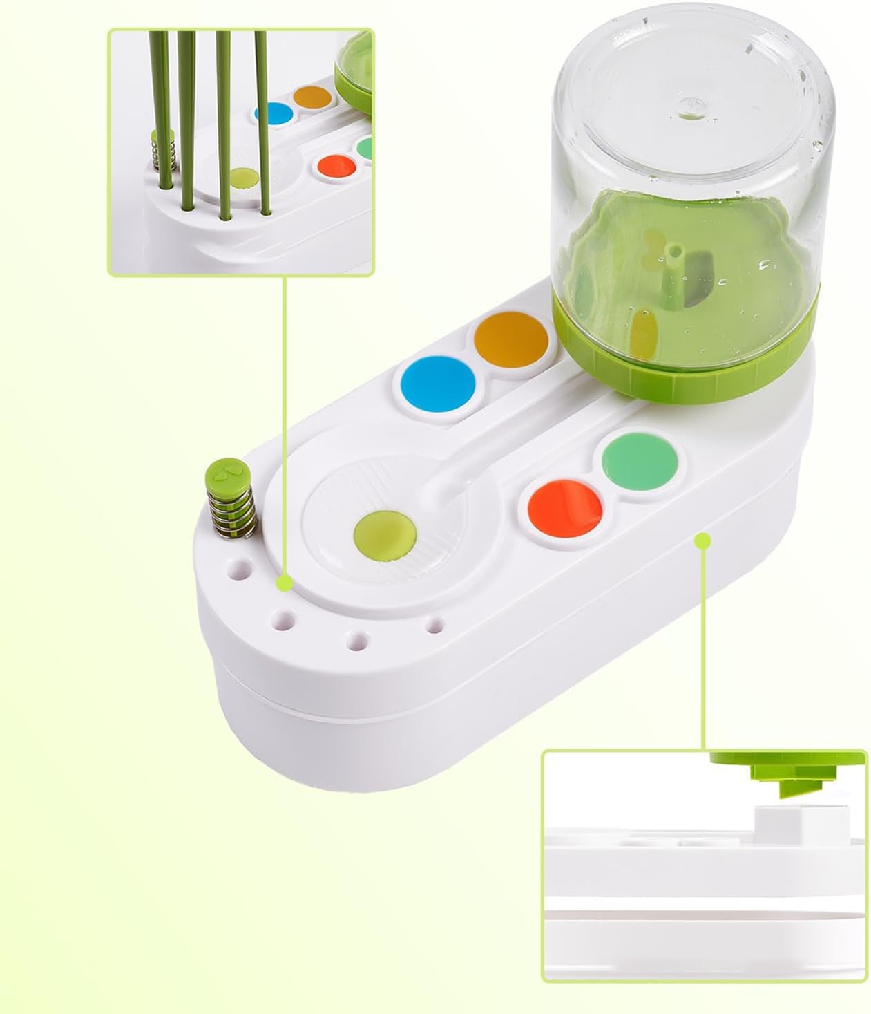 Upgraded Paint Brush Cleaner Brush Rinser Water Circulation(Pre Assembled), Watercolor/Oil and Water-Based Paint Brush Cleaner Tool, Gift for Adults Artist Beginners