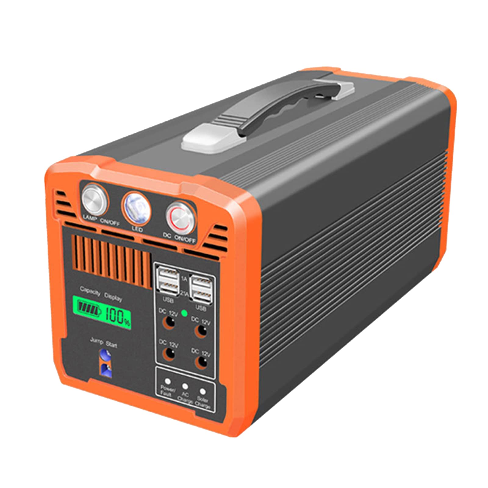Central eléctrica portátil de 750W, 165000 mAh Supercapacidad Batería de Emergencia Cargador con Pantalla LED, Puerto CA CC Generador de energía para Acampar, Viajes por Carretera