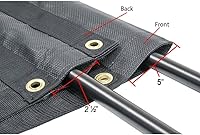 Vista 8 de Mytee Products Cubierta de lona de malla revestida de vinilo para camión volquete de 5 pies 6 pulgadas x 14 pies con bolsillo doble de 5 pulgadas