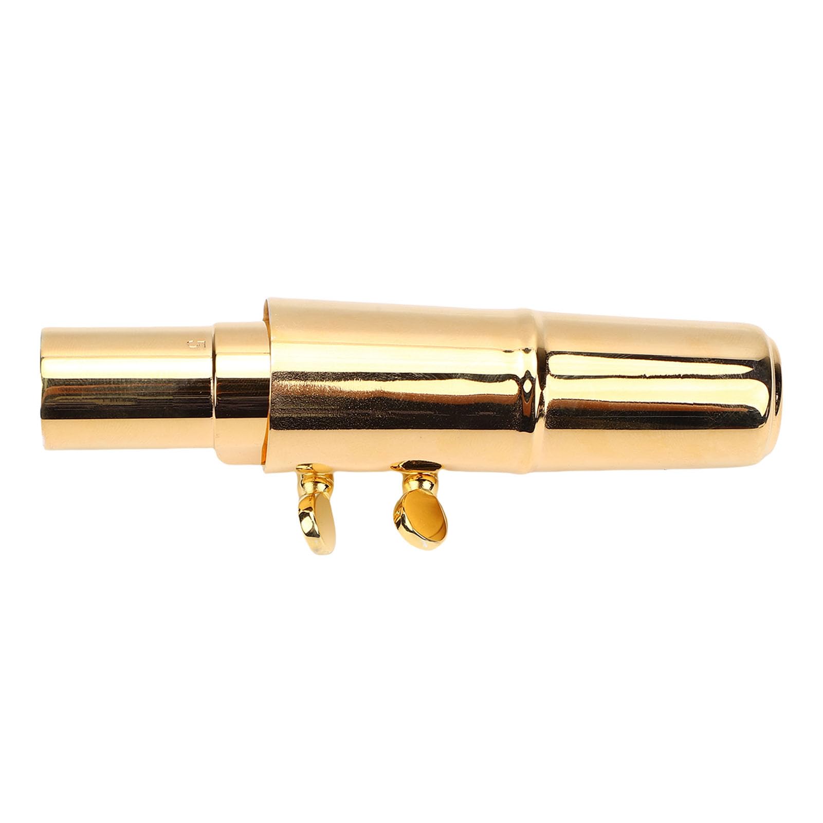 Fockety Bocchino per Sassofono Tenore, Bocchino per Sax in Ottone Sib con Copertura in Metallo e Legatura Set da 3 Pezzi, per Principianti Professionisti Banda Musicale Jazz