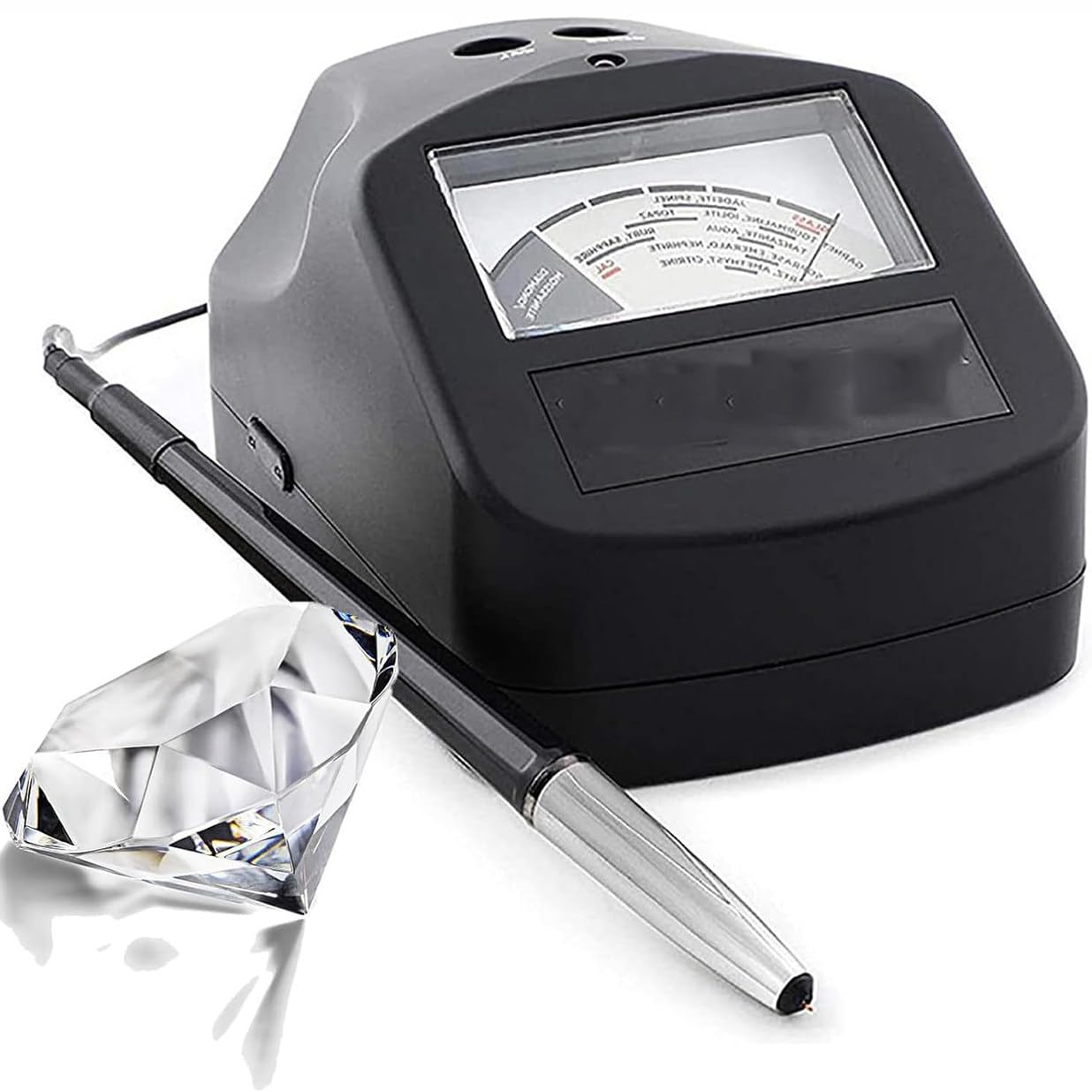 GYQSSD High Precision Jewelry Diamond Tester, Gem Diamond Detector with Assisted Thermal Calibration (ATC), Can Distinguish 16 Kinds of Gemstones, for Jewelry Shop