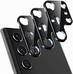 Suoman 3-Pack for Samsung Galaxy S22 Ultra 5G Tempered Glass Camera Lens Protector, Camera Lens Protector for Galaxy S22 Ultra 5G 6.8 Inch [Not Affect Flash] [Scratch-Resistant] - Black