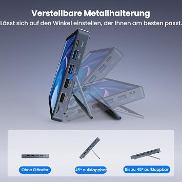 Mini PC N150(up to 3.6GHz), 12GB DDR5 RAM 256GB/512GB/1TB M.2 SSD Mini PC with 8-Inch Touchscreen 4K Dual Display,WIFI6,BT5.2,12 Ports, Portable Micro Computer (N150-12GB+256GB)