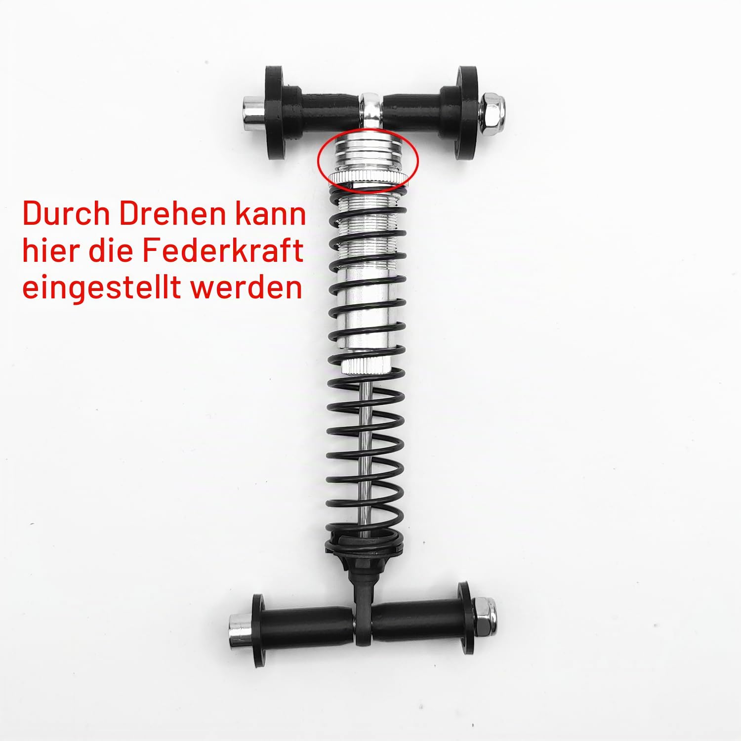 ODO LUCK Silber Dämpfer Mod Verbesserung + Harte Feder für Fanatec CSL Drossel/Kupplung/Nicht-LC (Load Cell) Pedal, Stoßdämpfer Mod Verbesserung, Modifikationszubehör