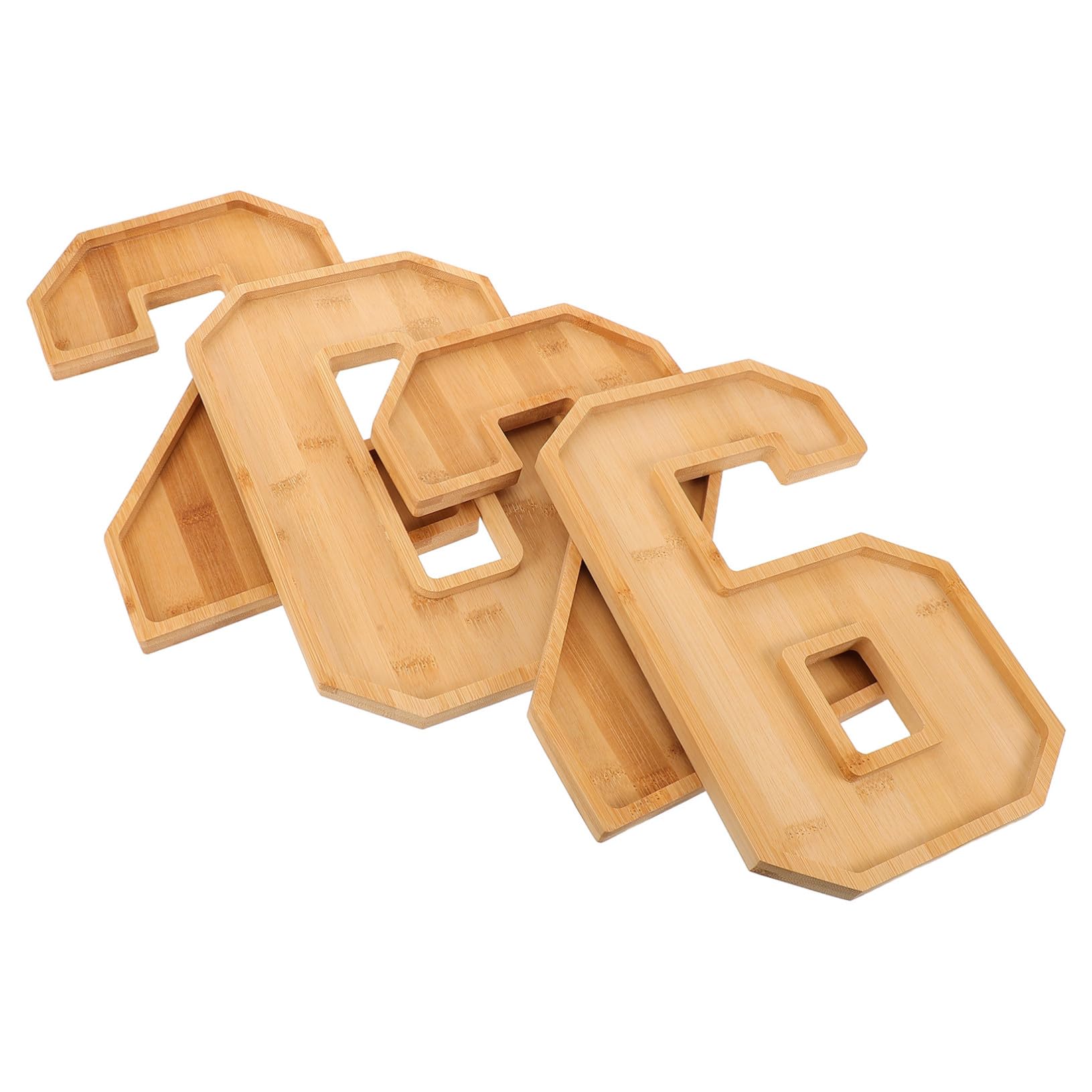 Garneck Vassoio di Legno per Antipasti Forma di Scatola Numerata Riempibile per Salumi e Formaggi Multiscomparto per Feste di Laurea e Riunioni Familiari