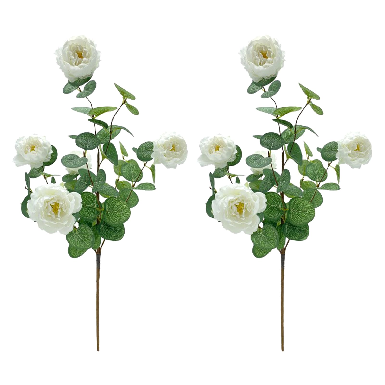 ASTRYAS 8 peonie artificiali fiori bianchi di seta peonie bouquet per
