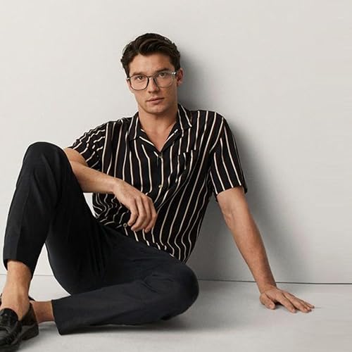 Miniatura 4 de Avaeye TR90 - Lentes de luz azul para mujeres y hombres, lentes clásicos de doble metal para computadora antirreflejos