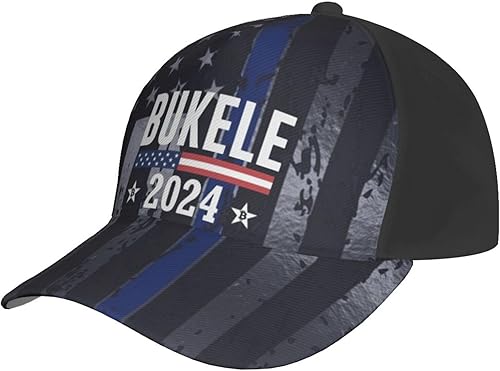 Nayib Bukele 2024 - Gorra Tucker Gorras de béisbol ajustables, color negro, Negro -