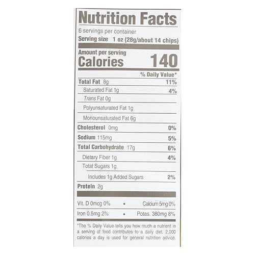 Vista 67 de Boulder Canyon Kettle - Papas fritas cocidas, crema agria y cebollino, 6.5 onzas, (paquete de 12), natural