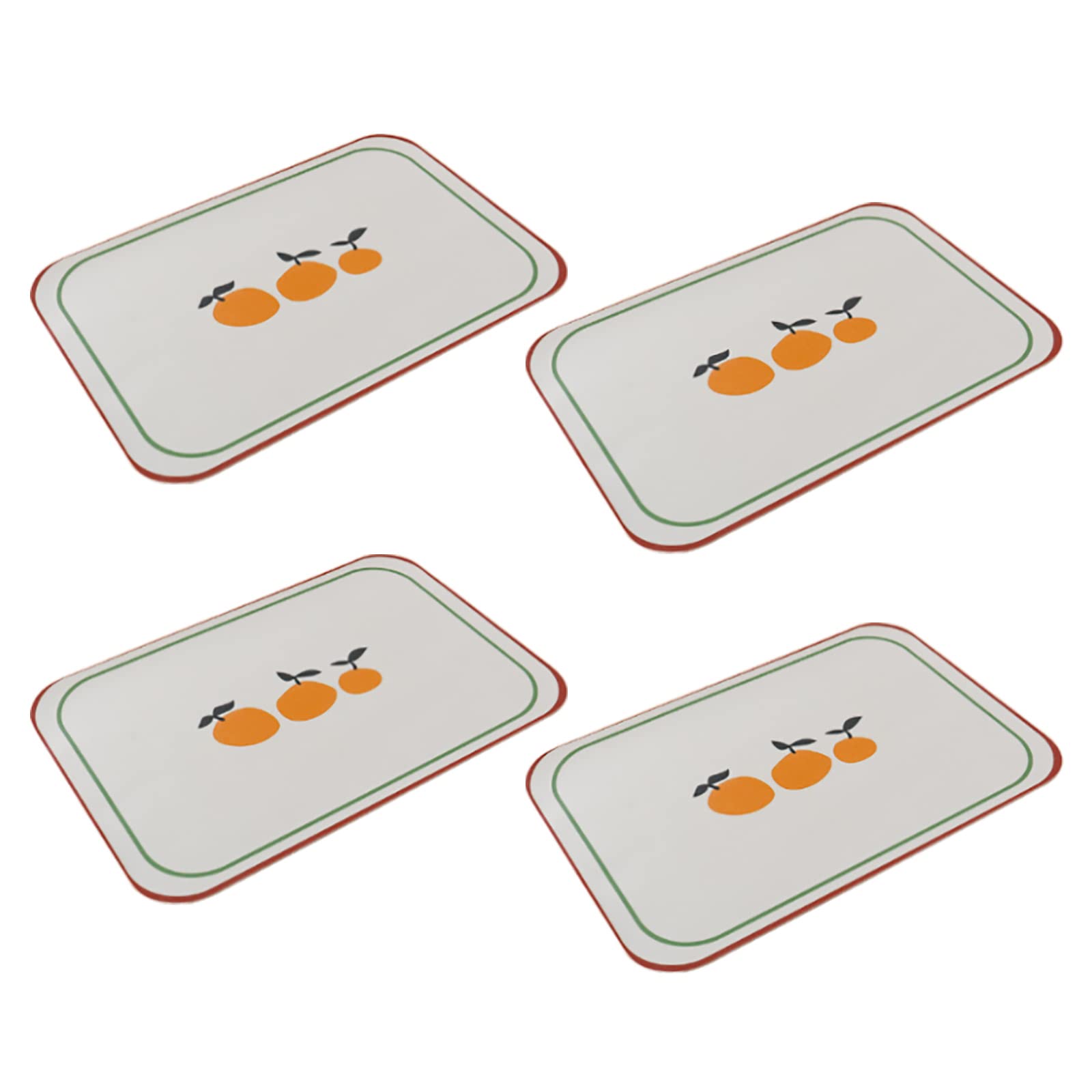 Set de table en cuir lot de 4 tapis antidérapants et imperméables pour repas