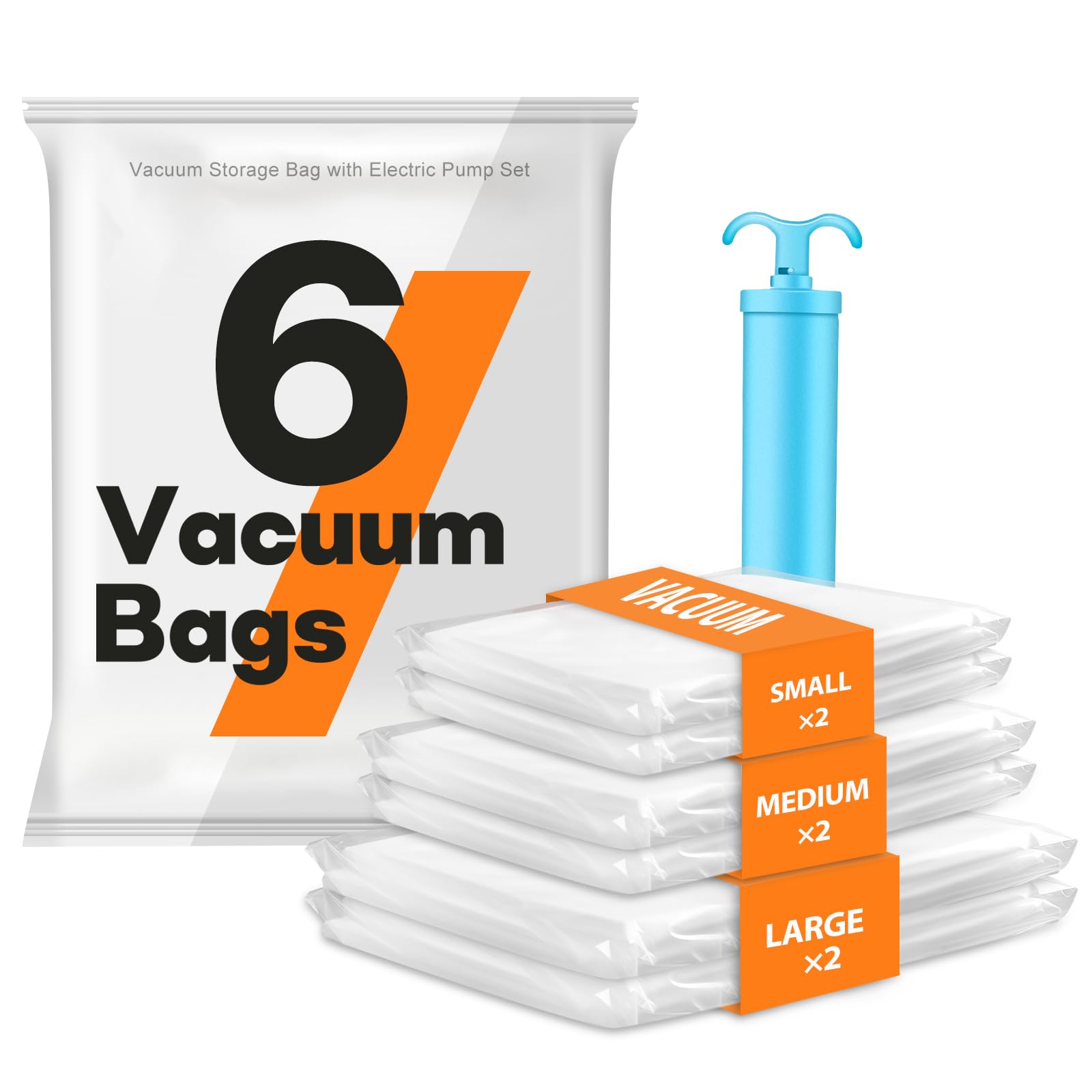 Set 3 Sacchetti Sottovuoto Da 20 L Con Pompetta Ricaricabile 2400 MAh – In TPU Impermeabile, Con Valvola E Chiusura Zip, Per Viaggi E Stoccaggio