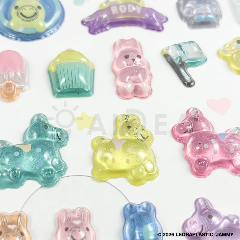 Amazon | 【アイデア】ぷくぷくジェリーシール ぷくジェリ THE DOG
