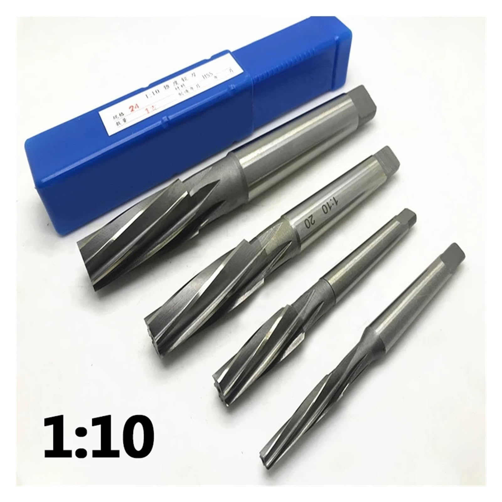 1 pz 1: 10 Alesatore conico HSS H8 con gambo conico Alesatore con mandrino CNC Strumento for trapano for fori in metallo, acciaio e alluminio(Size 32)