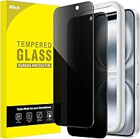 Vista 28 de JETech Protector de pantalla de cobertura completa de privacidad para iPhone 12 Pro Max de 6.7 pulgadas, película de vidrio templado antiespía