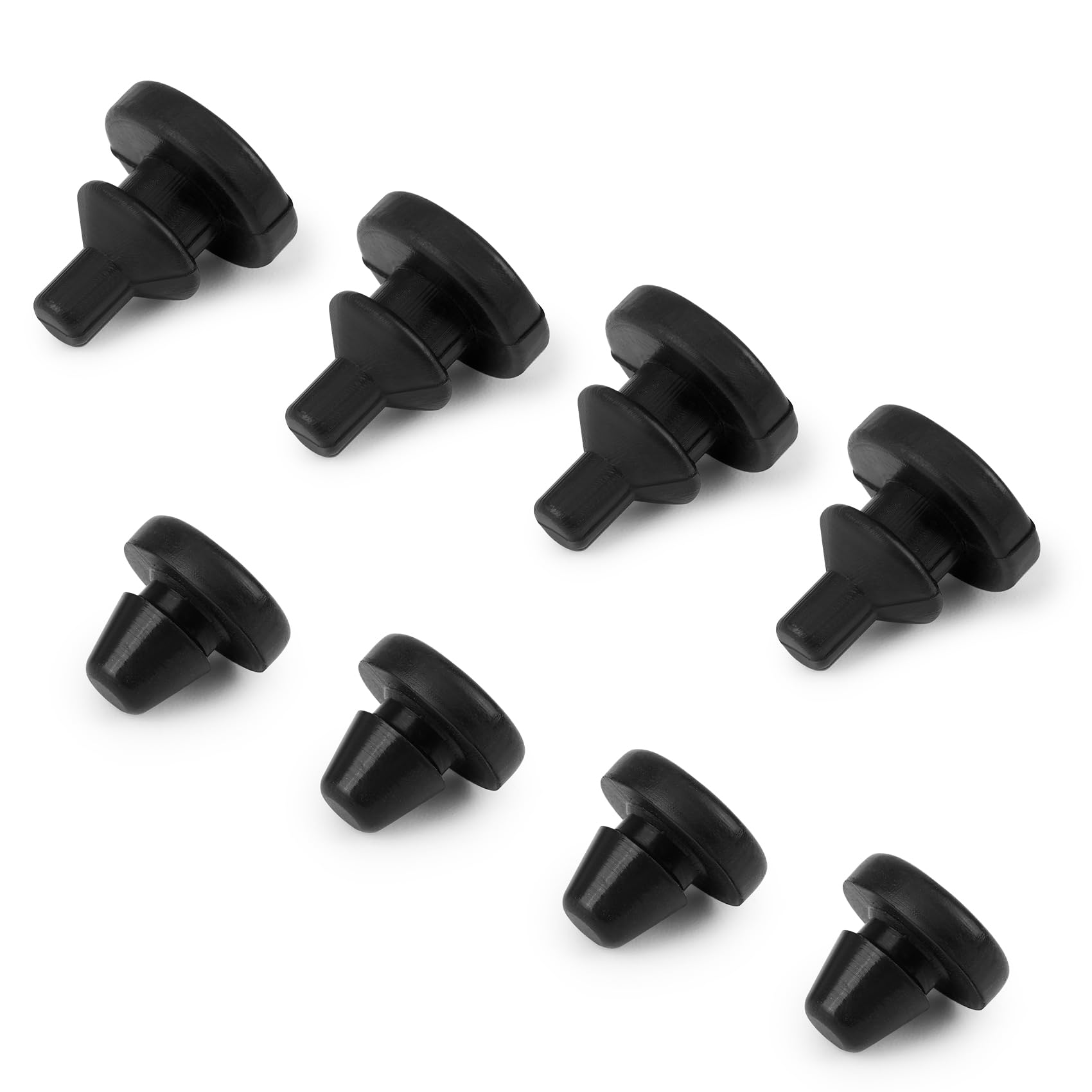 onlyfire Lid Bumpers Set for BBQ Grill, 4 Pcs 5mm and 4 Pcs 6mm Lid Bumpers for Gas Grill, Heat-Resistant Silicone Grill Bumpers
