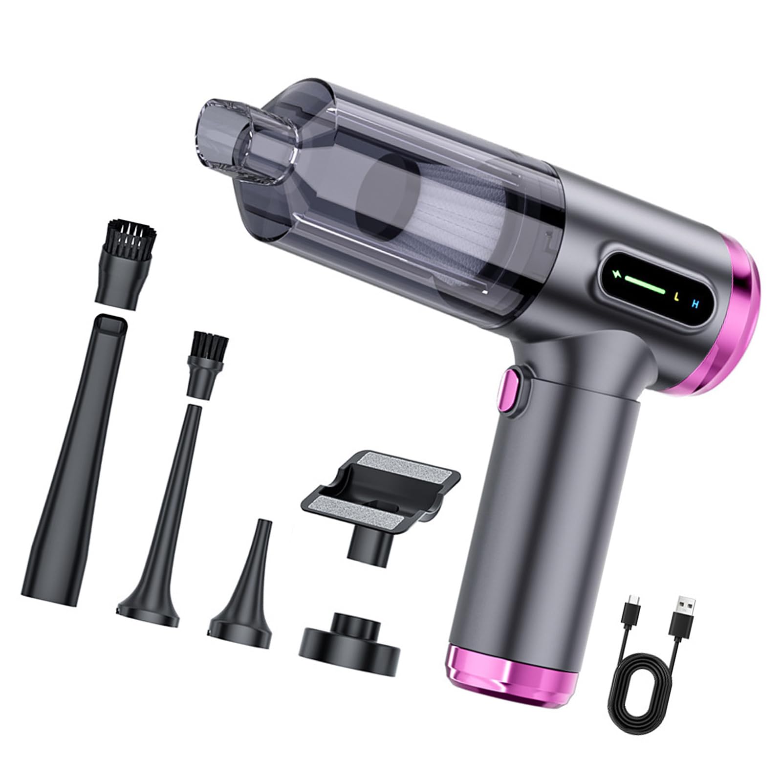 Aspirateur à main sans fil puissant 17000PA aspirateur voiture rechargeable maison