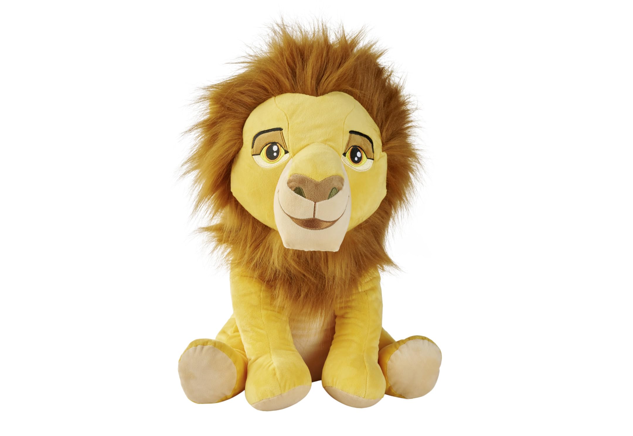 Disney Lion King Mufasa Character 45cm tall, Celebrating 30 Years of The Lion King, cuddly soft toy for kids and adults for birthday and gift or just collect them all, from 0 years