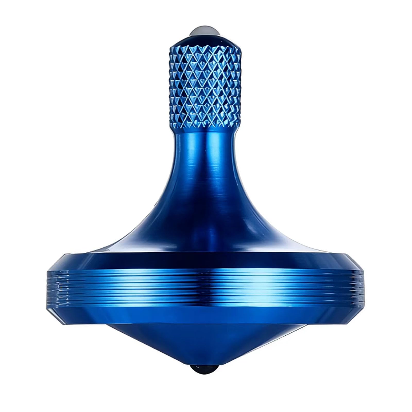 Precision Metal Spinning Top, Well Made Stainless Steel Spin Long Lasting Exceed 8 Mins Desktop Gyro EDC Toy, Perfect Balance Easy to Use Kill Time Efficiently (Pro Max-Royal Blue)