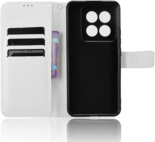 Miniatura 10 de Elubugod Funda de piel sintética compatible con ZTE Blade A53 Pro, funda de piel sintética compatible con ZTE Blade A53 Pro, color blanco