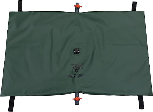 Badger Tactical Bolsa de agua resistente de 50 galones, incluye accesorios de latón para conexión rápida de manguera de jardín, almacenamiento de