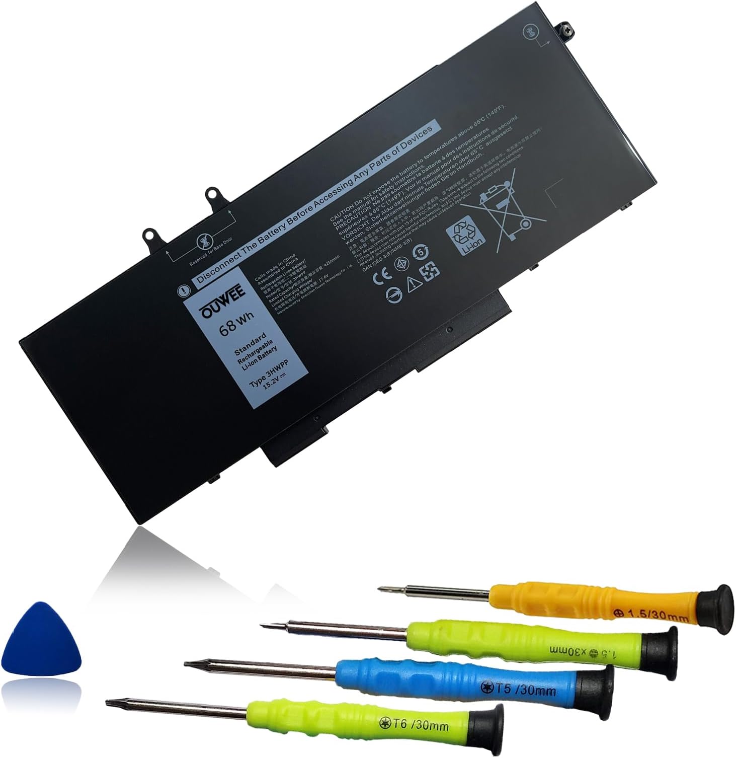 3HWPP Laptop Battery Replacement for Dell Latitude 5401