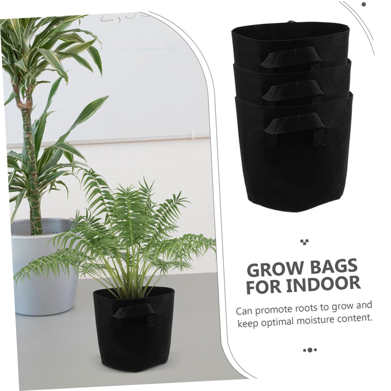 YARNOW 5piezas Bolsas de Cultivo No Tejidas para Jardín Bolsas para Cultivo de Patatas Macetas para Plantar Verduras y Fresas Ventana o Invernadero