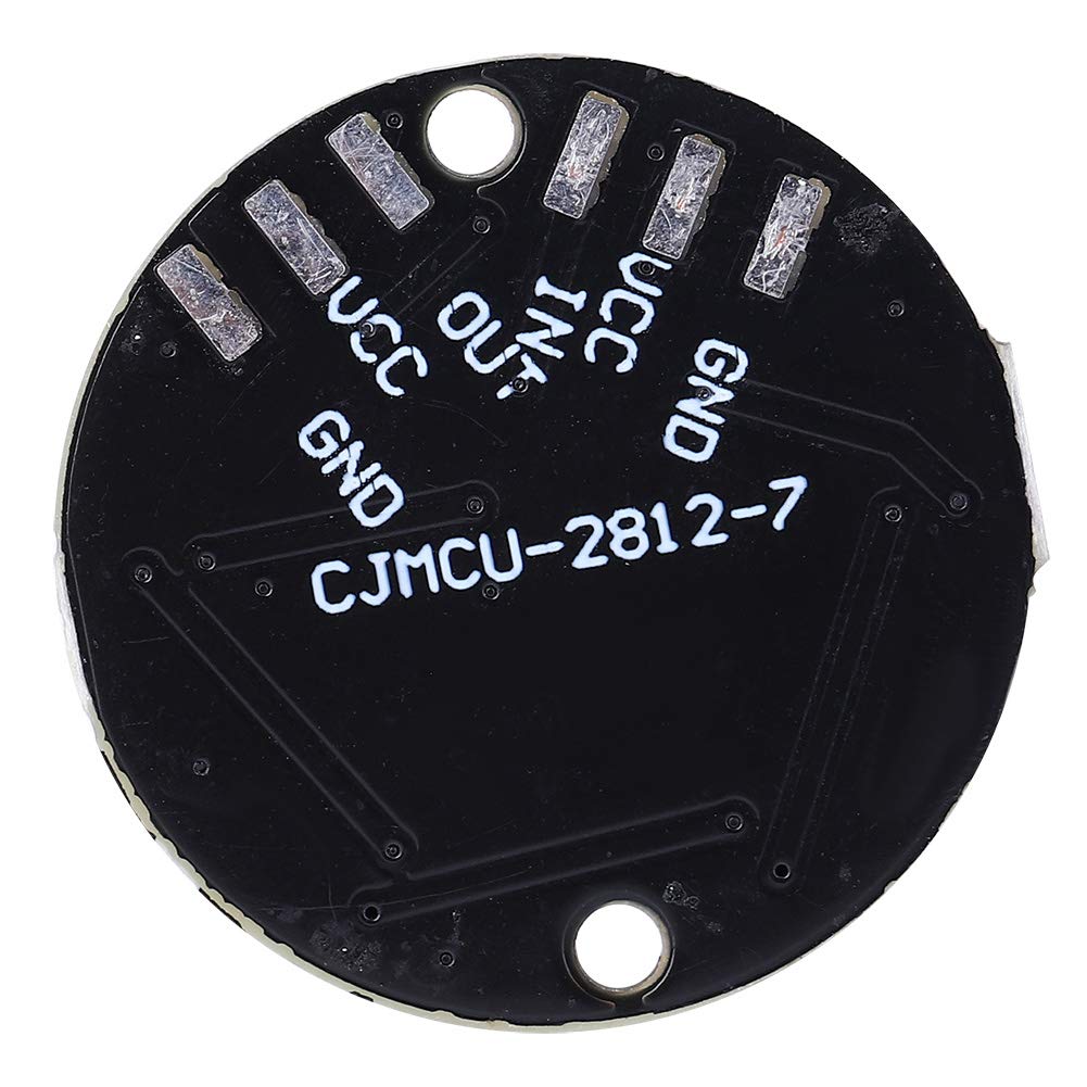 10 Pièces Pilote de LED, Lumière de Couleur Ronde Intégrée Ws2812b Anneau 5050 WS2812 Carte de Développement 7 Bits Cjmcu Bit WS2812 RGB