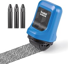 Trodat ID Protector Rollerball Pen (Blue) - Privacy Roller Stamps to Unrecognize Names, Addresses and More - Includes 3 Refills