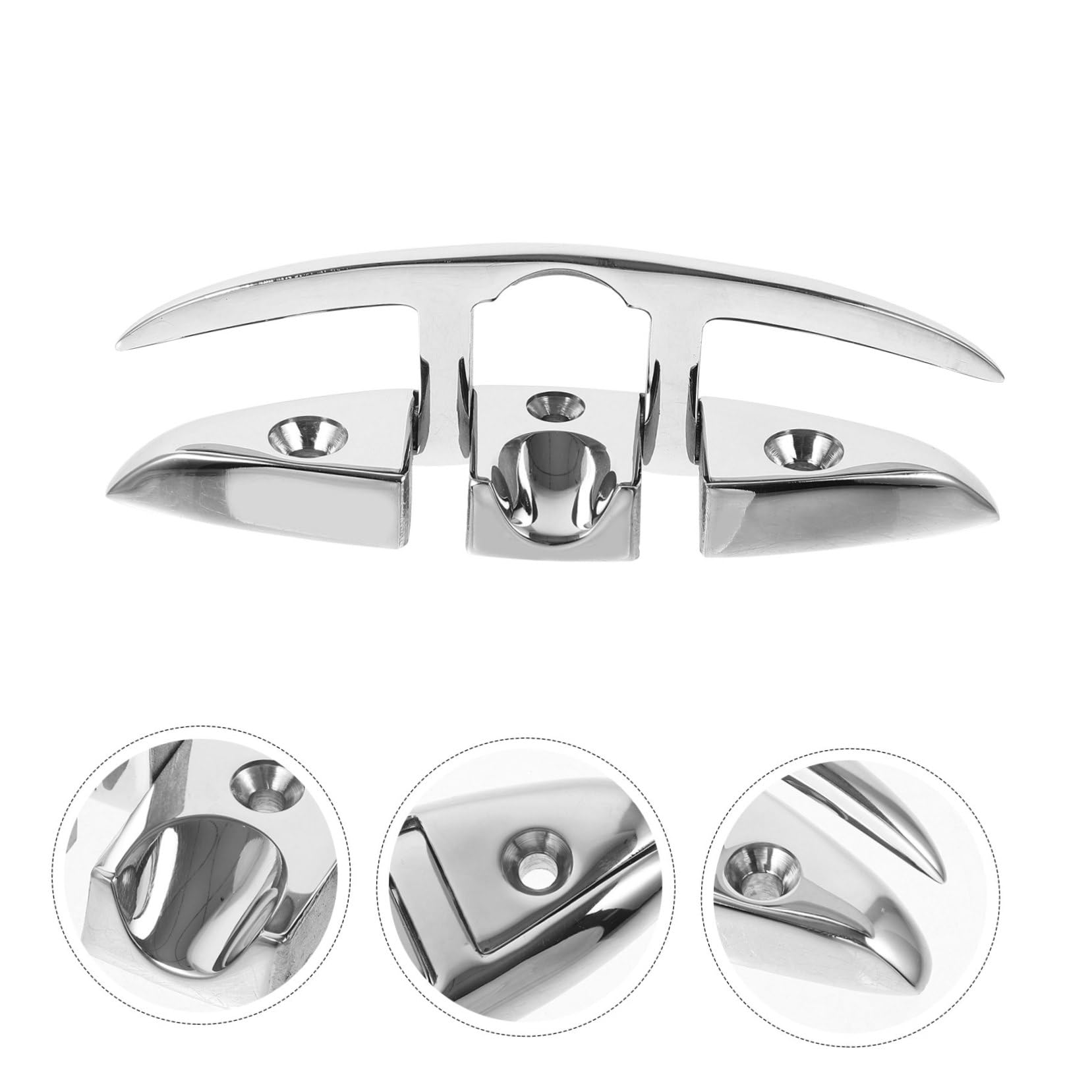 balacoo Stainless Steel Bollard for Boat Dock Multi-Function Cleat Kayak Docks Marine Flagpole Accessories