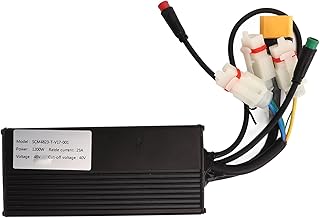 Demeras Controlador de velocidade de scooter, dissipação de calor 48 V fácil montagem proteção de circuito liga de alumínio 1200 W controlador de scooter para XT90