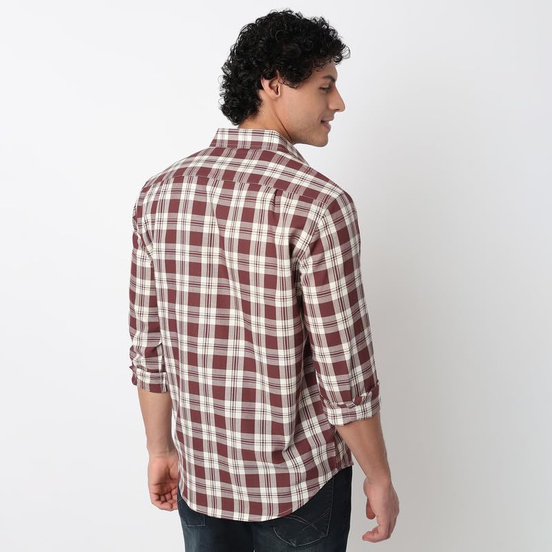 Image of Mens Striped Slim Fit Cotton Casual Shirt | Full Sleeves Mens Shirts | Stylish Shirt for Men