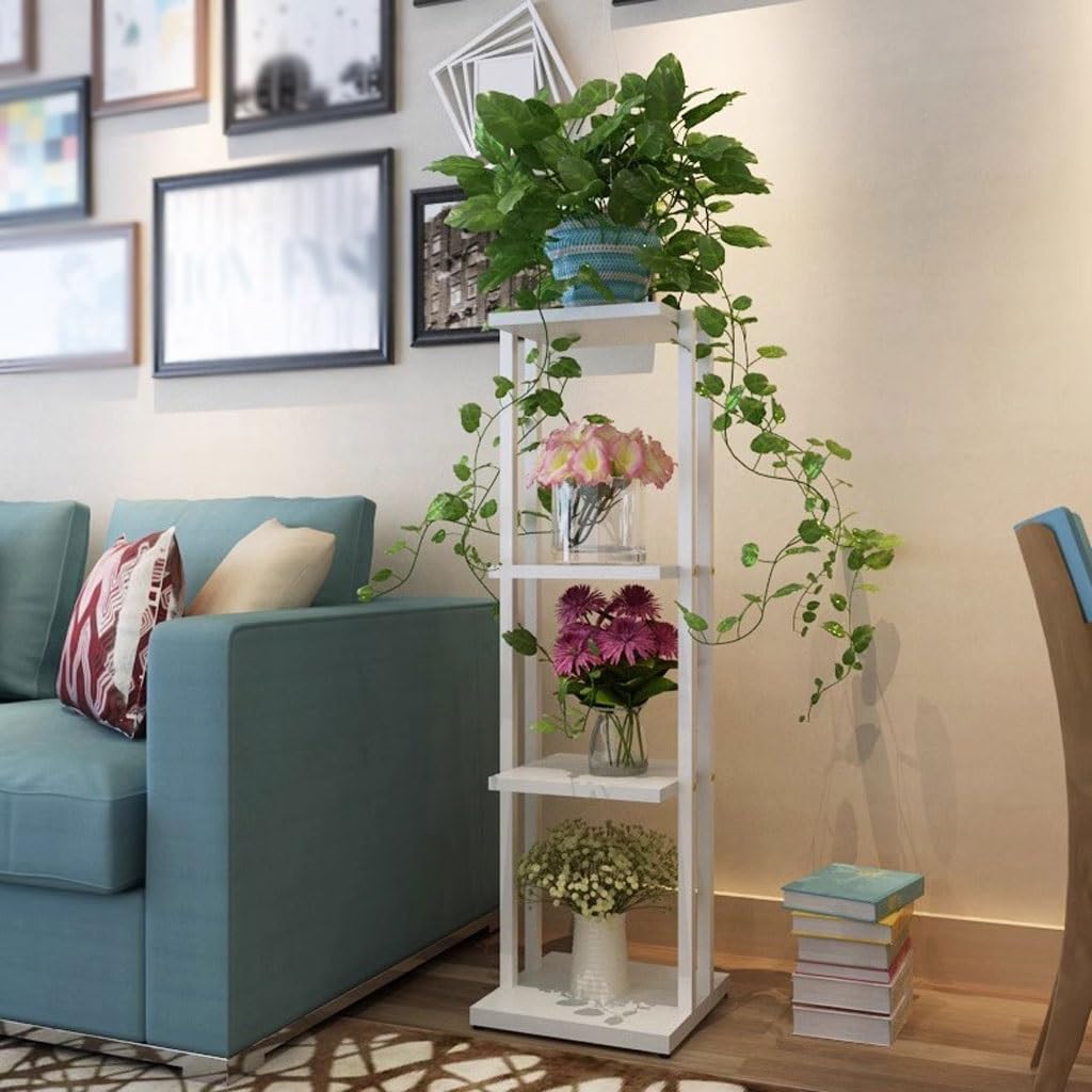 Multi Tiered Plant Stand Indoor Simple Pothos Floor-Standing Plant Rack Indoor Living Room Multi-Layer Flower Rack Storage Rack Corner Outdoor Plant Stand