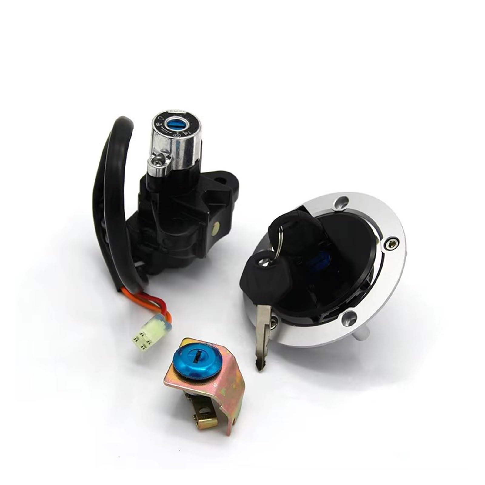 Blocchetto Accensione Moto Per Suzuki SV650 SV650A ABS SV650SF SV650S Moto Interruttore Chiave Accensione Tappo Carburante Gas Serratura Sella Kit 37000-16891