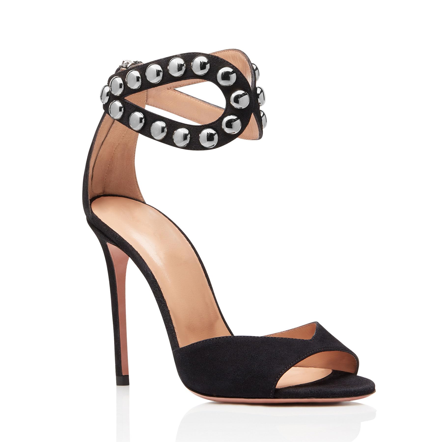 Talons Aiguilles Rivets Sandales Cloutées Simples Bout Ouvert Chaussures Habillées Confort Sexy À Lanières Talons Hauts Sandales Élégantes Sandales De Mariée De Mariage