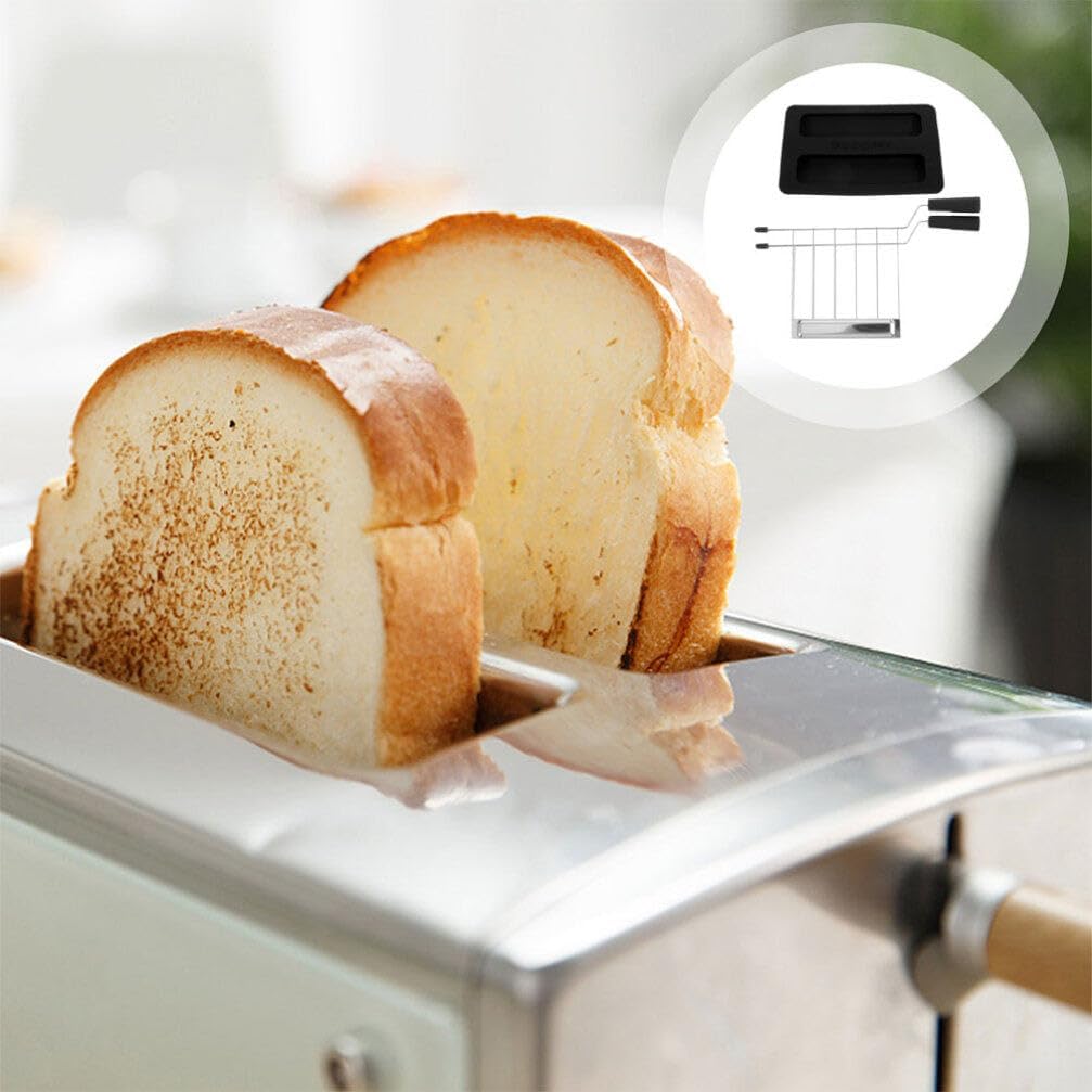 Luxshiny 1set Toaster Protector Cover Sandwich Clip and Lid Dust Cover for Toaster Machine Easy to Clean Extends Appliance Life for Breakfast Prep