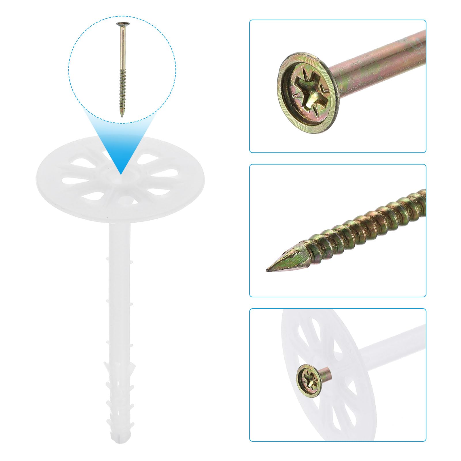 PATIKIL 122mm Perforated Insulation Pins - Image 4