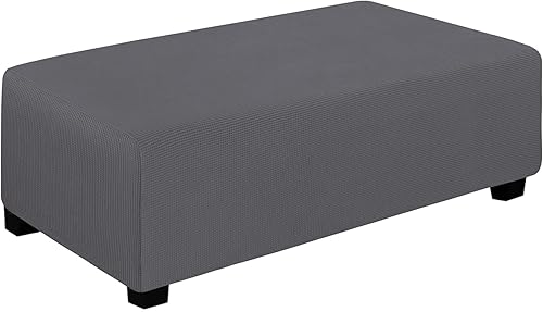 Miniatura 79 de Easy-Going Funda Elástica para Otomana Longitud 20-30 pulgadas Taburete de Almacenamiento Plegable Protector de Muebles Funda Rectangular Suave con