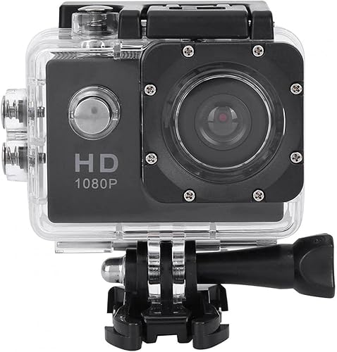 Miniatura 5 de VBESTLIFE Cámara de acción, Cámara de acción impermeable 1080P 12MP, lente gran angular cámara impermeable cámara de aventura subacuática, pantalla