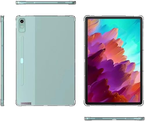 Miniatura 4 de Funda transparente para Lenovo Tab P12 12.7 pulgadas TB-370FU y Tab P12 Pro TB-371FX 2023 Release Tablet Ultra Clear Soft Flexible Case Transparente
