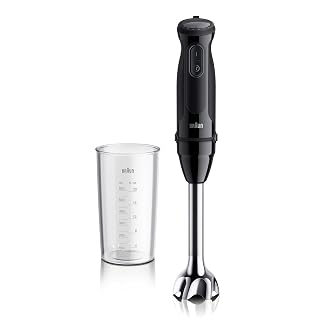 Braun MQ50001M Vario Hand Blender – 21-Speed Handheld Immersion Blender with PowerBell VPlus, TurboBoost & EasyClick Systems, Stainless Steel Blades, SplashControl, 500W, Hand Blenders for Smoothies - Amazon product rated Grade A