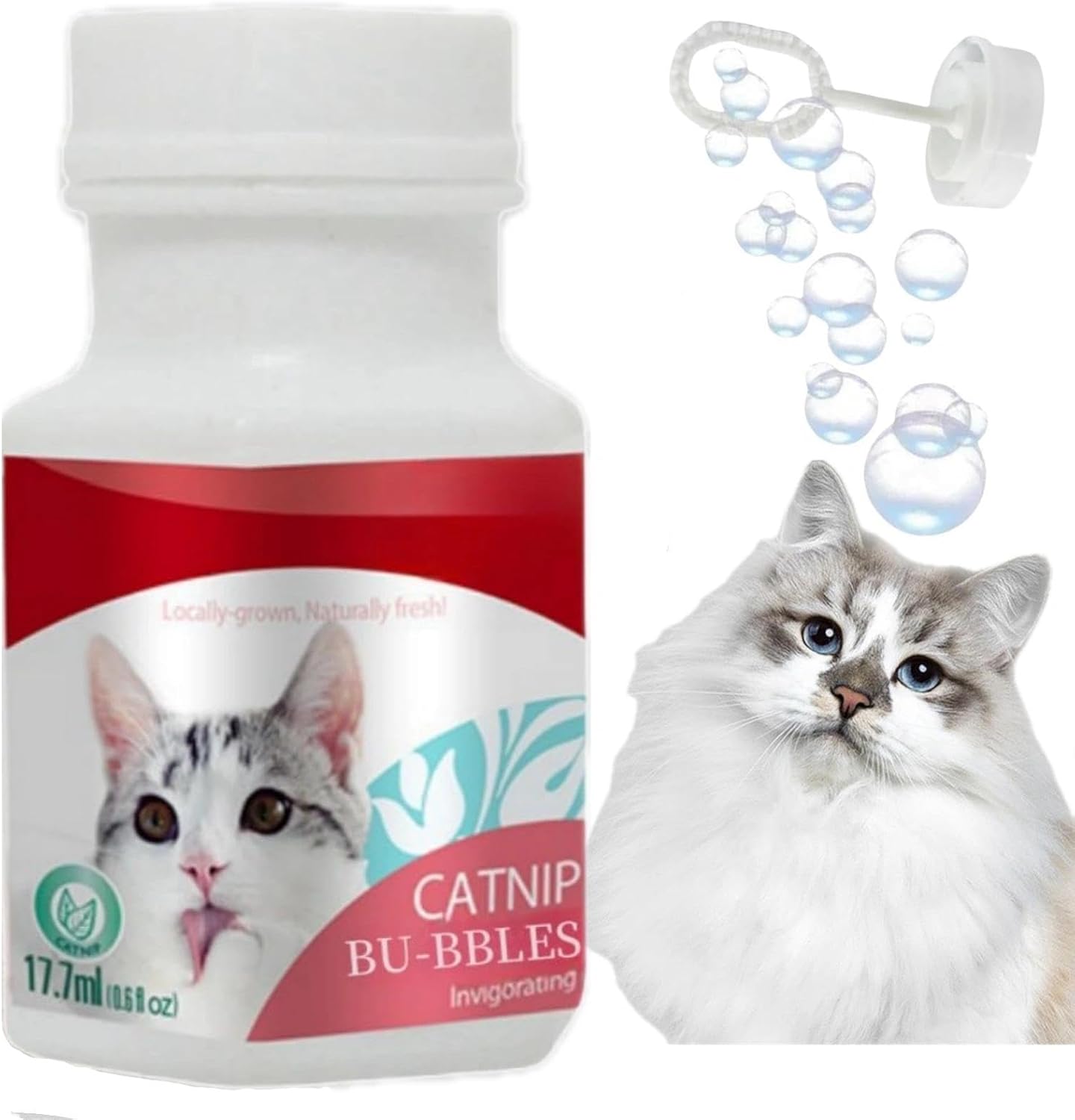 LaluluTek Stimulate Your Cat with Catnip Bubbles - Fun Indoor & Outdoor ... - Catnip And Kitten Stimulation For Older Cats