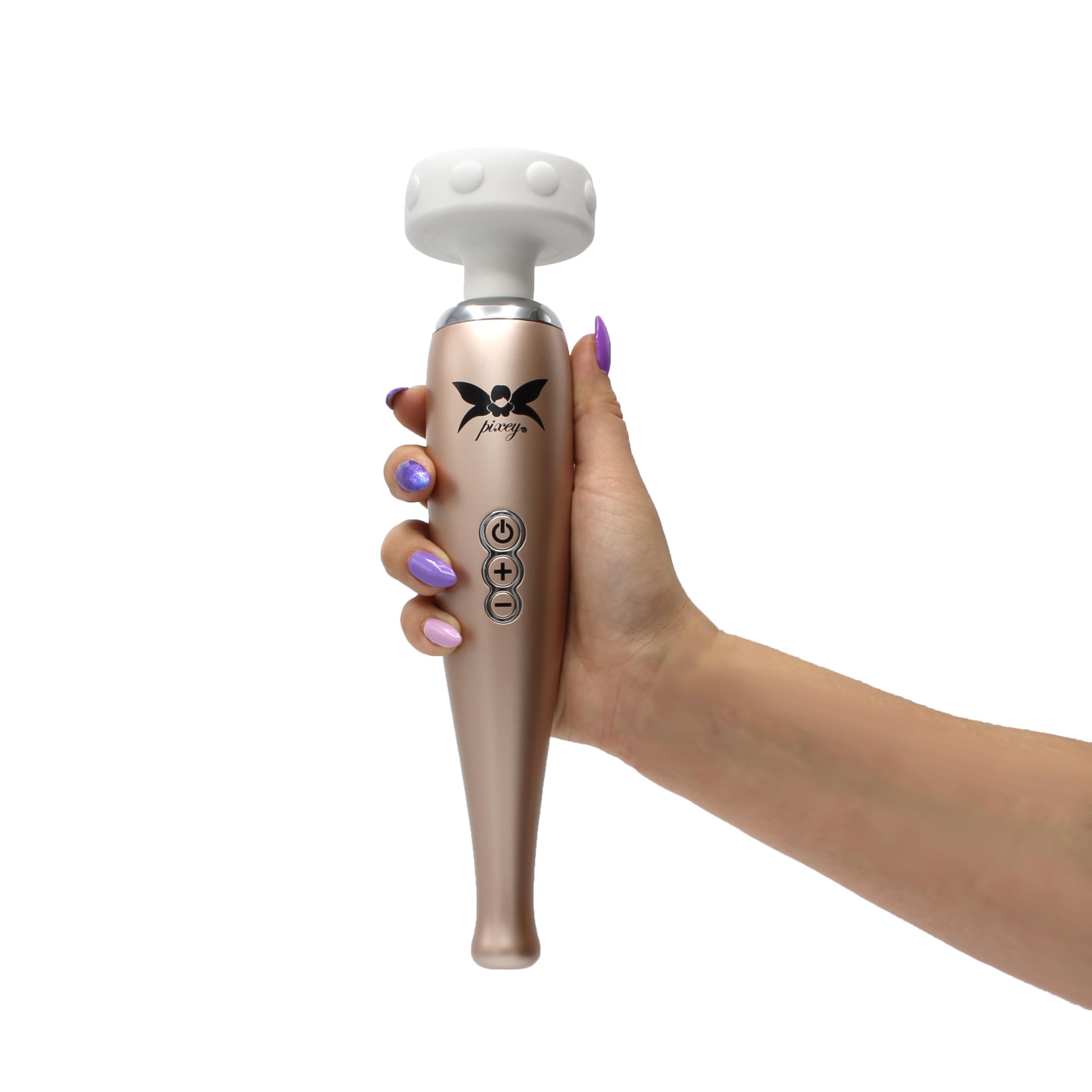 Pixey Hammerhead Vibrador de varita Rose Gold Ø 6,6 x 26,5 cm