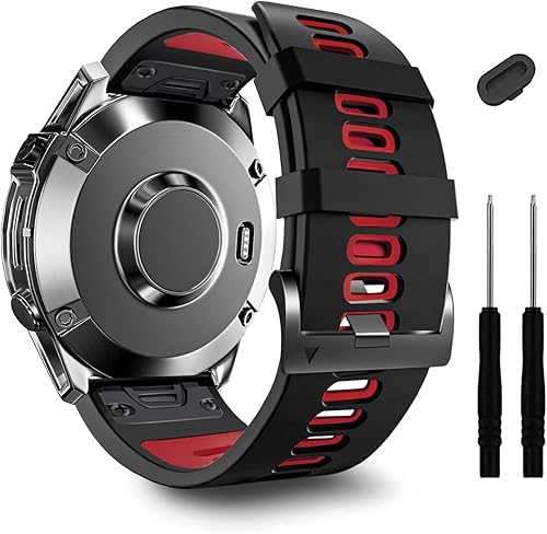 Correas de repuesto deportivas de 0.866 in para Garmin Fenix 7 Pro76 Pro65 Plus5, banda de silicona de ajuste rápido para Forerunner