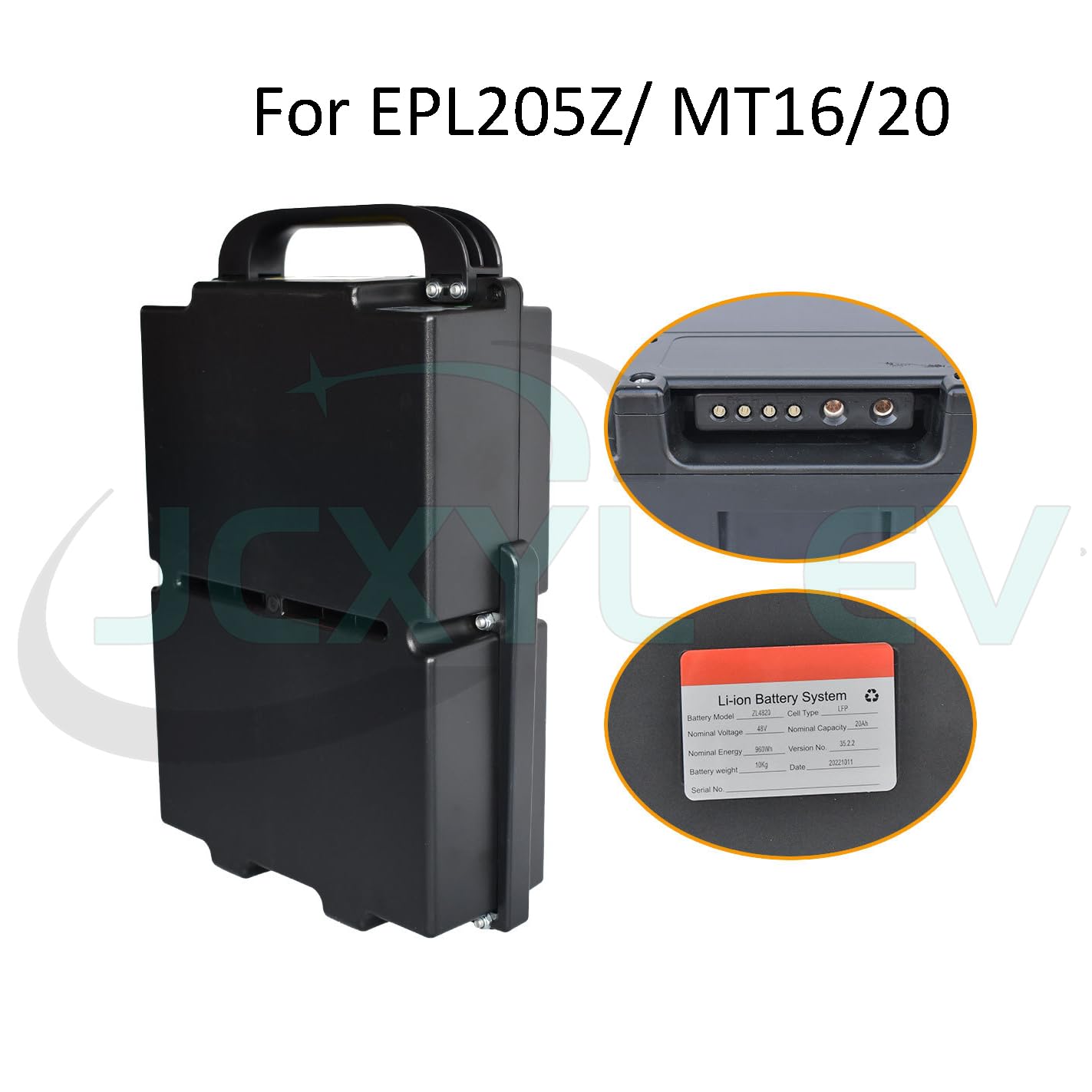 Amazon | JCXYL EV 48ボルト電動フォークリフトバッテリー 48V 20Ah