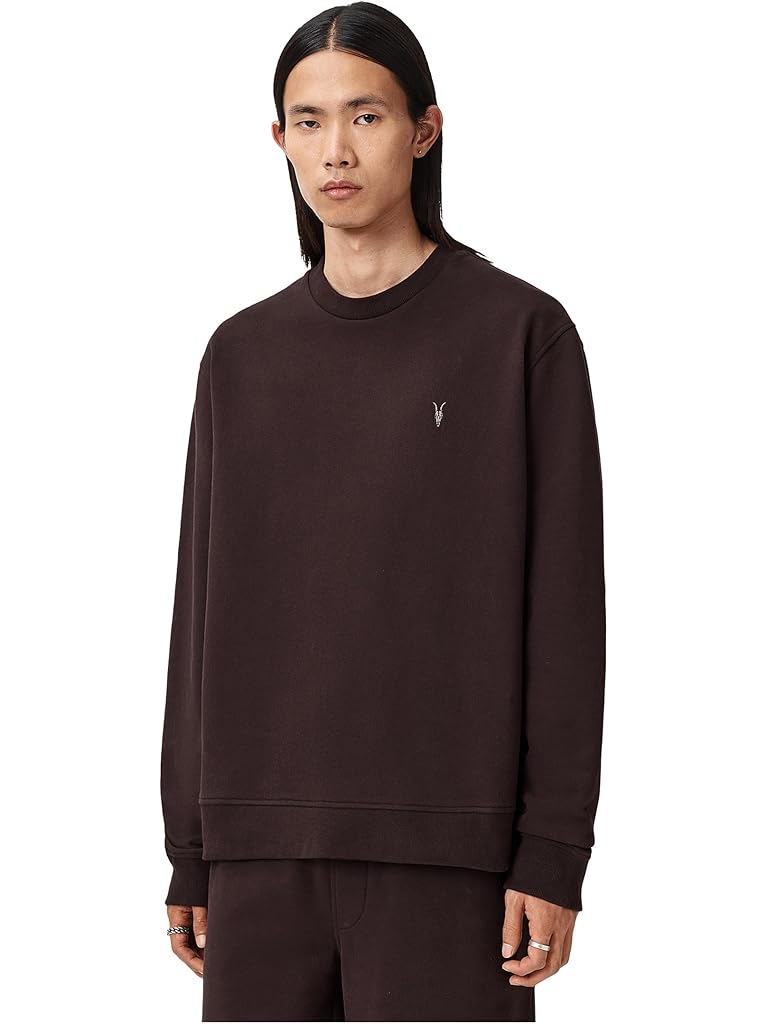 Burgundy AllSaints Asher Crew
