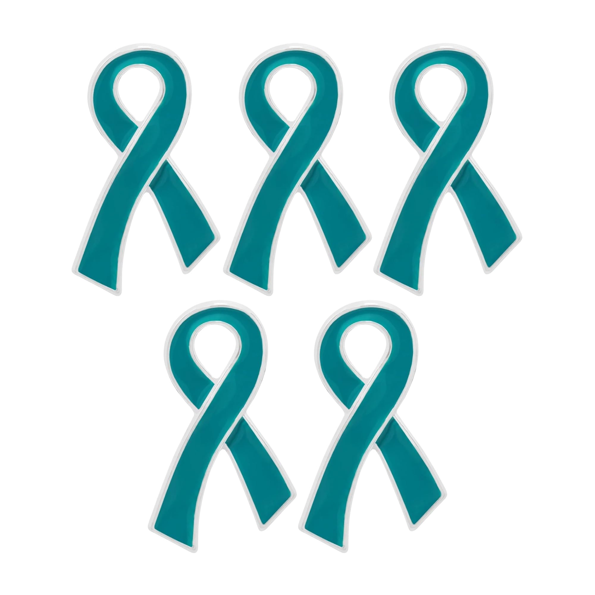 Ribbon Pins 1/5/25/100 for Cancer &amp; Disease Awareness - Various Causes - Bulk Quantities Available for Support Groups and Fundraising