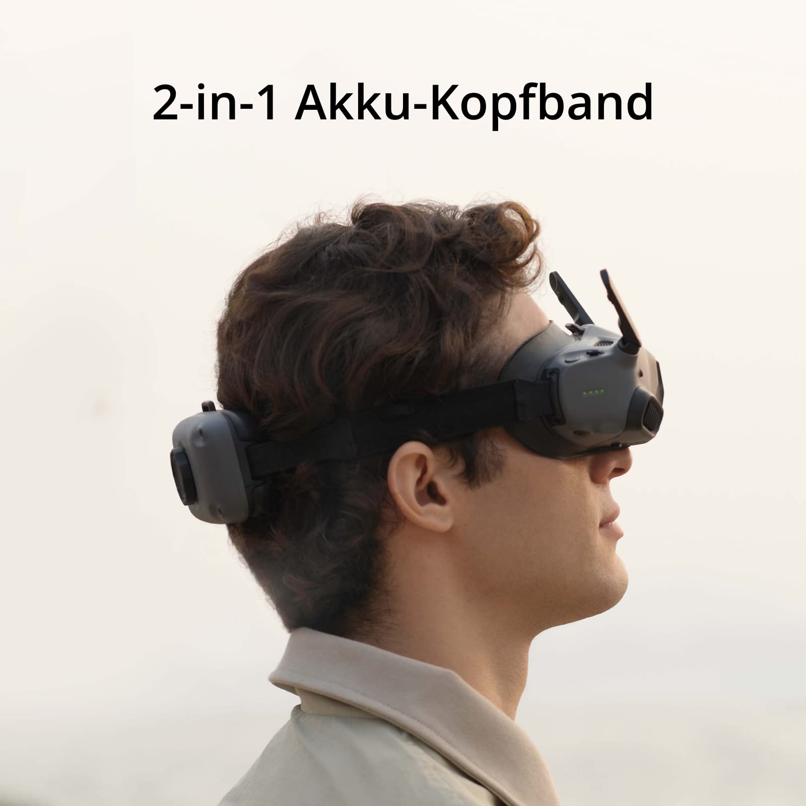 DJI Goggles Integra – und tragbare FPV-Goggles, integriertes Design, Micro-OLED Displays, O3+ Videoübertragung, HD mit geringer Latenz, kompatibel Avata mehr, Grau, CP.FP.00000113.01