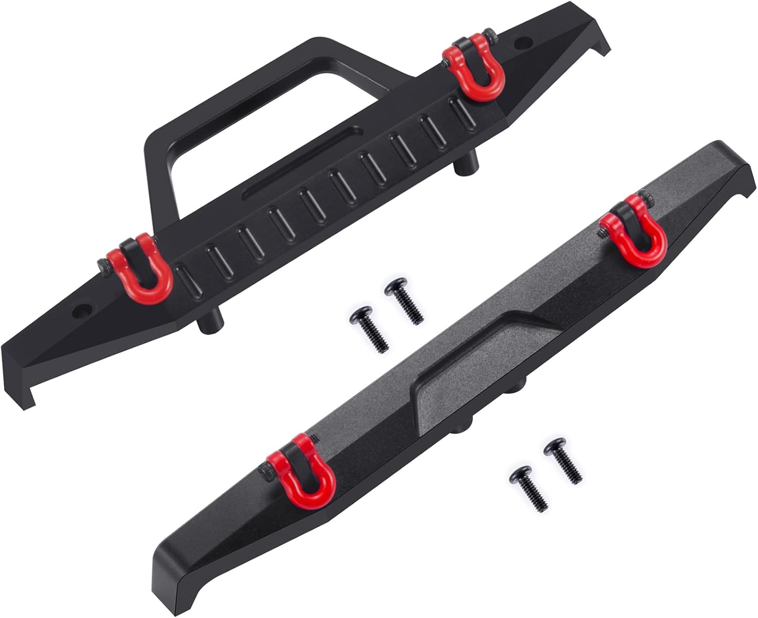 RCLIONS Aluminum Front and Rear Bumper Bar Upgrades for TRX4M K10 1/18th RC Crawler Truck Car