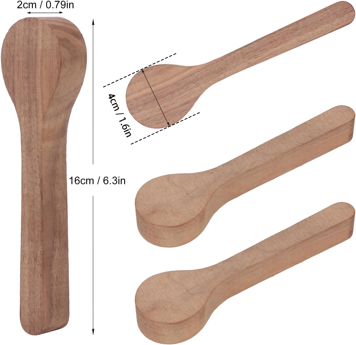 12 PCS Wood Carving Spoon, Unfinished Wood Carving Spoon Carving Kit, Premium Spoon Carving Set for Whittling and Craft Projects, by GNIEMCKIN