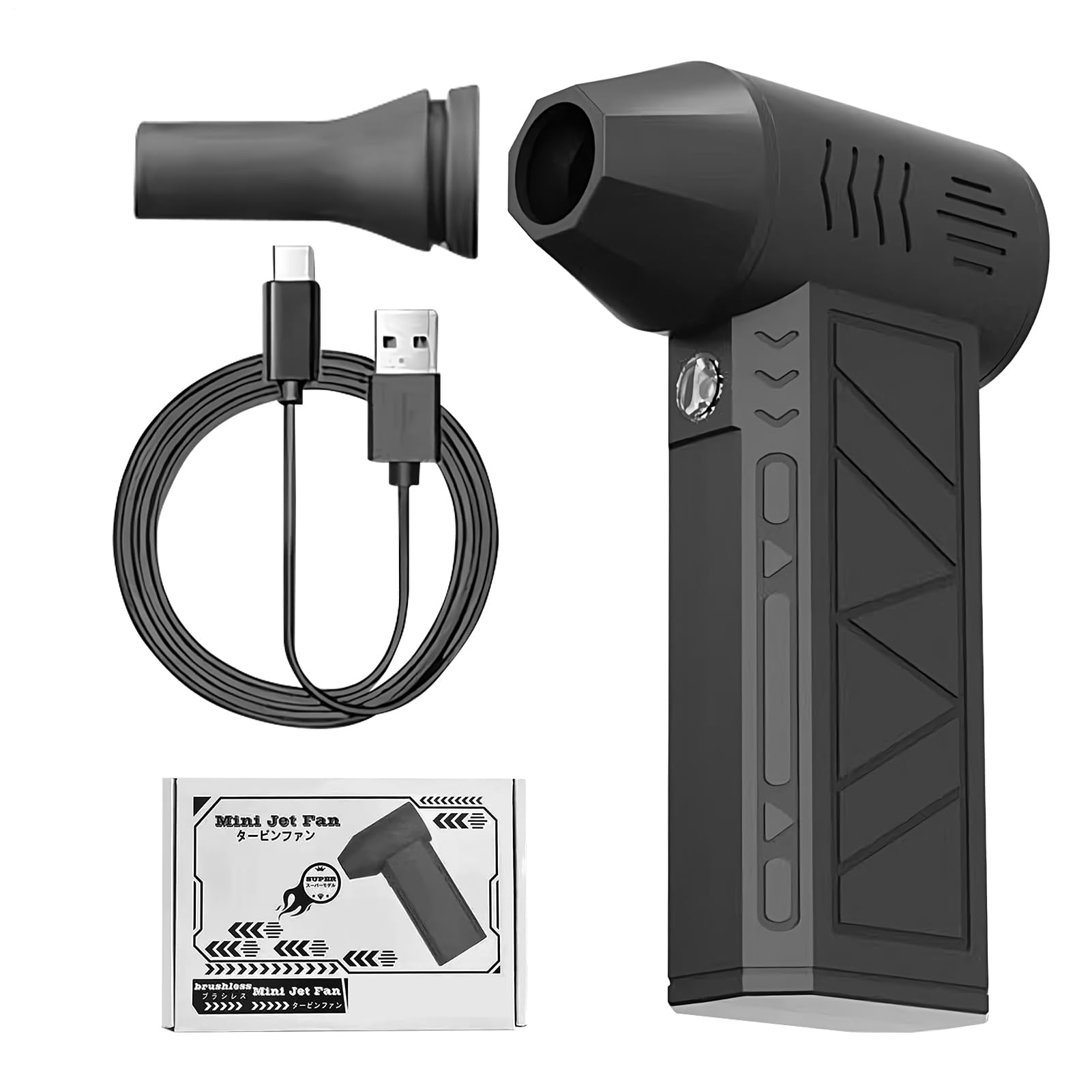 Soplador De Aire Inalámbrico,Soplador Eléctrico Pequeño con Velocidad Ajustable - Máquina Secadora Portátil de Mano con 3 Velocidades para Electrónicos Ordenador Teclado